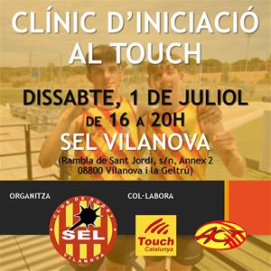 Clínic d'iniciació de Rugbi Touch a Vilanova. Eix