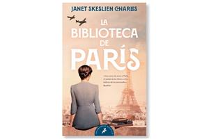 Coberta de 'La Biblioteca de París' de Janet Skeslien. Eix