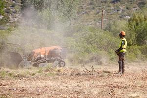 Comencen els treballs de desbrossament per rebaixar el risc de propagació en cas d'incendi al massís del Garraf