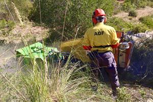 Comencen els treballs de desbrossament per rebaixar el risc de propagació en cas d'incendi al massís del Garraf