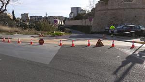 Comencen les obres del nou carril bici segregat del torrent de la Pastera a la plaça Llarga. Ajuntament de Vilanova