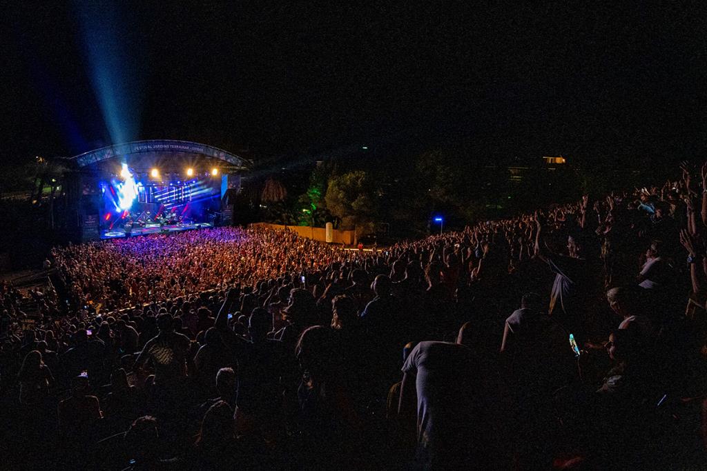 Concert d'Antoni Orozco al Festival Jardins de Terramar de Sitges. Eix