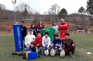 Curs de rugbi a l’Escola el Morsell. Eix