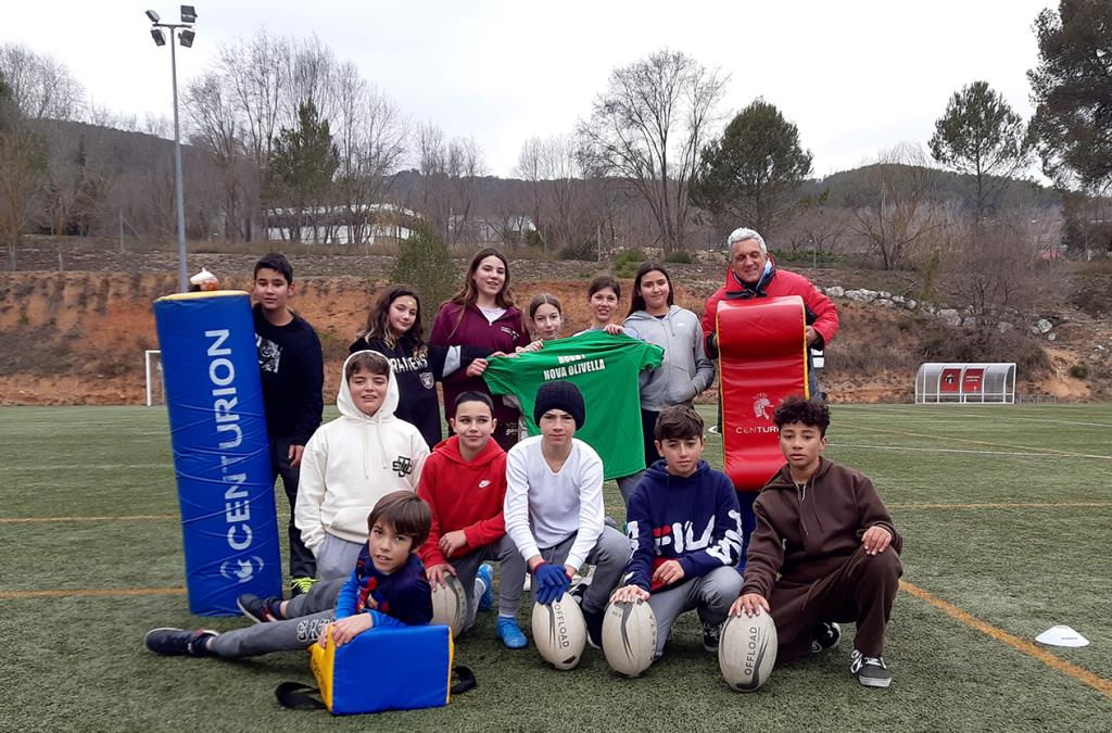 Curs de rugbi a l’Escola el Morsell. Eix