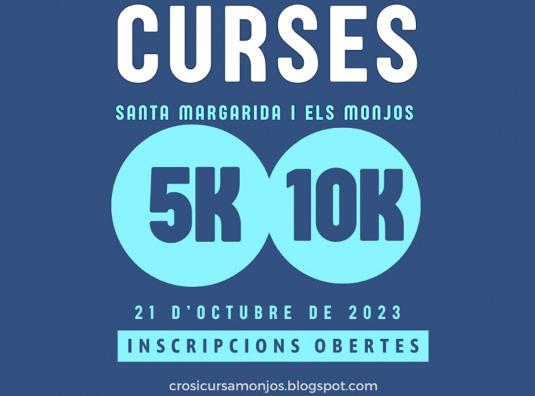 Curses 5K i 10k de Santa Margarida i els Monjos. Eix