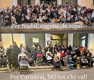 De Nadal a Carnaval i dues imatges ben diferents. A les portes d'una vaga imminent a les Llars d'Infants les famílies demanem: Atureu la vaga!. Eix