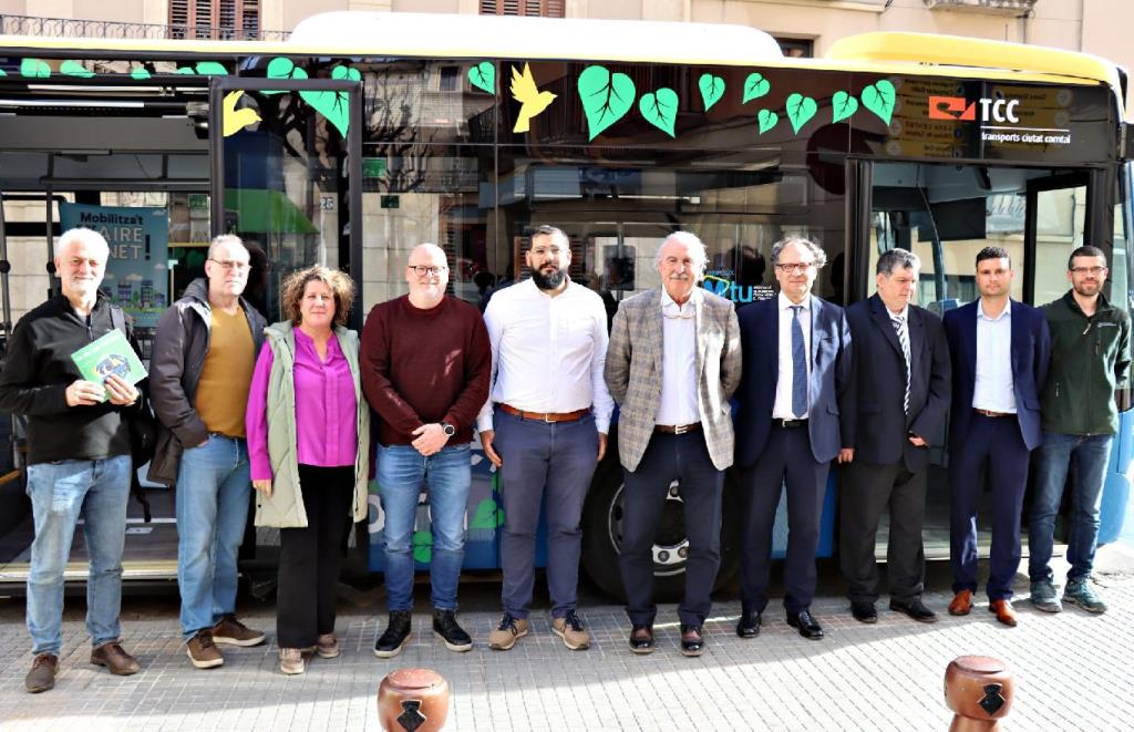 El bus de Sant Sadurní incorpora tecnologia híbrida amb un motor elèctric. Ajt Sant Sadurní d'Anoia