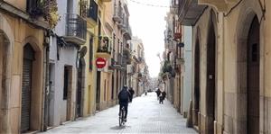 El carrer Pàdua, dimecres al migdia. Josep Maria Ràfols