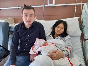 El David i la Xinyue, primers nadons nascuts als hospitals de l'Alt Penedès-Garraf aquest 2023. CSAPG