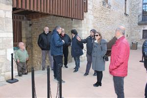 El diputat Pere Pons visita les obres de la carretera del Castell de Sant Martí Sarroca