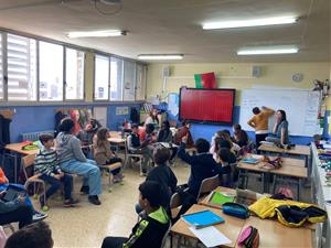 El programa Erasmus+ acosta escoles portugueses a l’escola Baltà i Elias