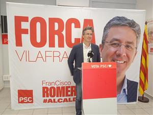 El PSC de Francisco Romero encararà el mandat en solitari, però buscant suports estables de la resta de partits. Ramon Filella