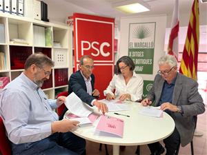 El PSC i El Margalló x Sitges signen un pacte d’aliança per a les eleccions del 28M