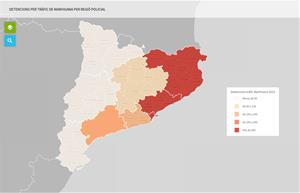 El volum d'haixix comissat pels Mossos el 2023 ja és el més gran de l'última dècada: 14.616 kg fins al setembre