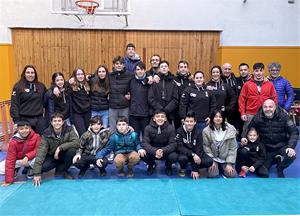 Els judoques del Club Judo Vilafranca-Vilanova. Eix