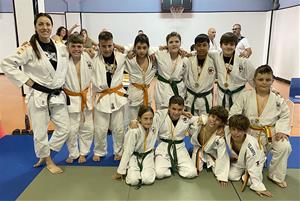 Els judoques del Club Judo Vilafranca-Vilanova. Eix