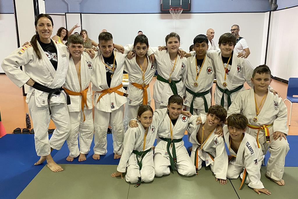 Els judoques del Club Judo Vilafranca-Vilanova. Eix