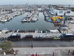 Els Mossos d'Esquadra es refermen com a policia integral a través del dispositiu especial per la Copa Amèrica de Vela a Vilanova i la Geltrú