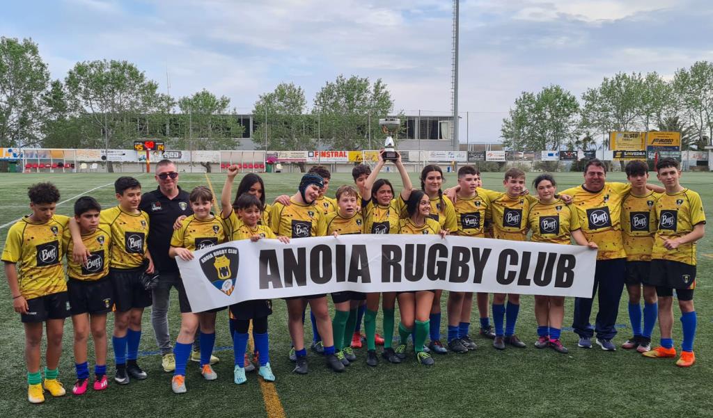 Els sots 14 de l'Anoia Rugby Club . Eix