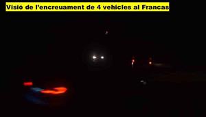 Encreuament de vehicles al Francas. Xarxa Vendrellenca