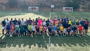 Entrenament de la selecció espanyola de rugbi touch a Olivella