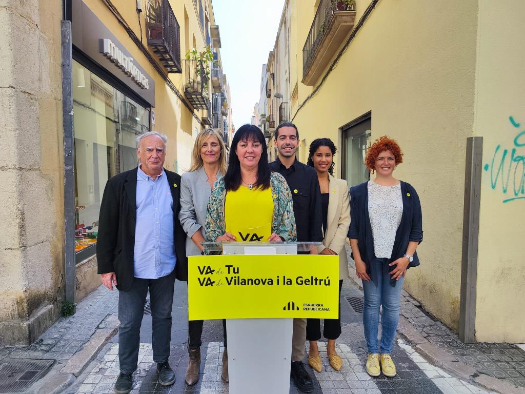 ERC eliminarà les voreres de tota la zona pacificada del centre de Vilanova. ERC