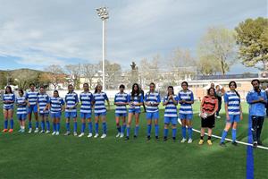 Exhibició de futbol femení per l'estrena de la nova gespa del camp de futbol de Ribes