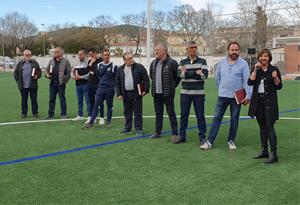 Exhibició de futbol femení per l'estrena de la nova gespa del camp de futbol de Ribes