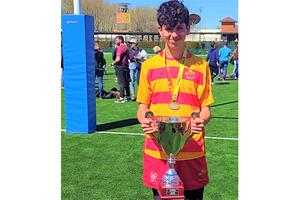 Hèctor Benítez de l'Anoia RC campió amb Catalunya al Campionat d’Espanya . Eix