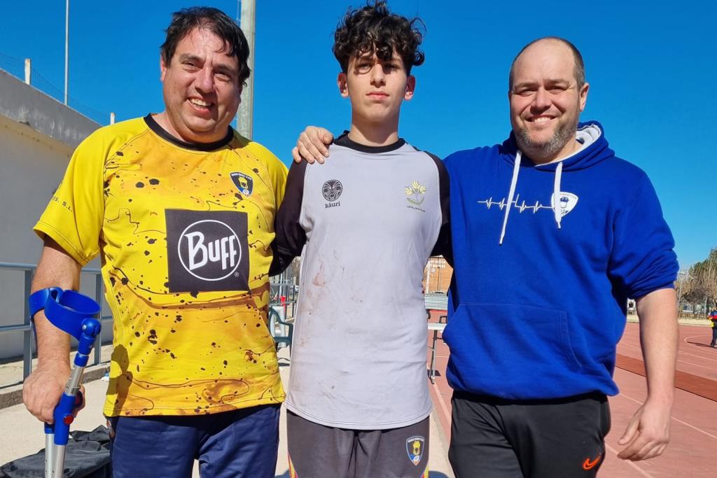 Hèctor Benítez de l'Anoia Rugby Club. Eix