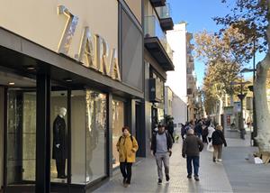Imatge de la botiga Zara a la Rambla de Vilanova. Eix