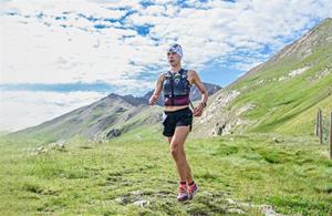 Imatge de la Lídia Ramos durant la cursa de la Garmin Epic Trail de Boí que es va celebrar el primer cap de setmana de juliol. EIX