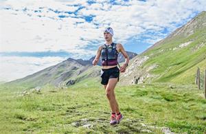 Imatge de la Lídia Ramos durant la cursa de la Garmin Epic Trail de Boí que es va celebrar el primer cap de setmana de juliol. EIX