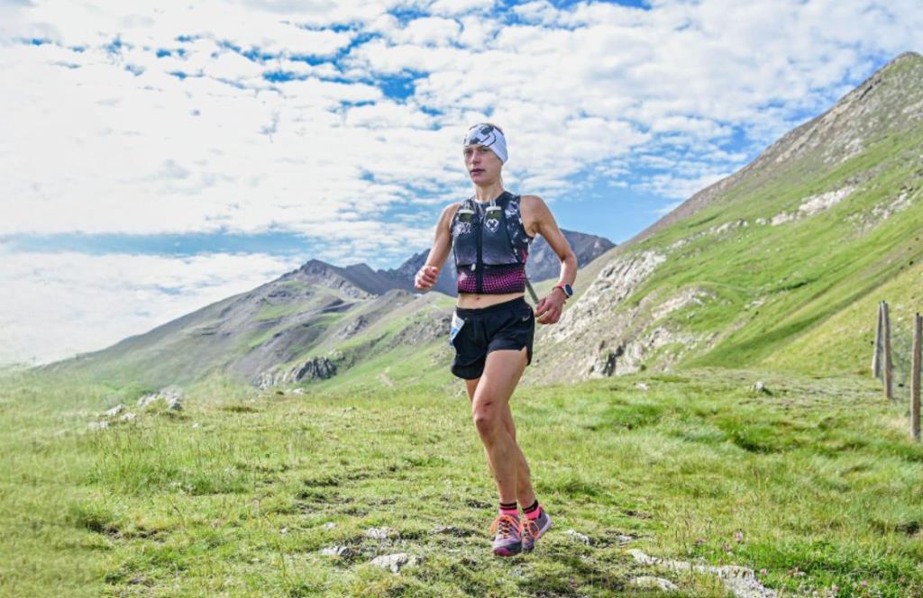 Imatge de la Lídia Ramos durant la cursa de la Garmin Epic Trail de Boí que es va celebrar el primer cap de setmana de juliol. EIX