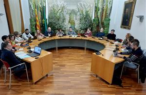 Imatge del ple de l'Ajuntament de Sant Sadurní d'Anoia. Eix