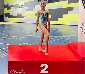 Júlia Bóveda al pòdium del Campionat de Catalunya. Eix