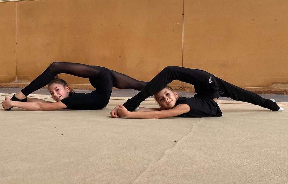 Júlia Bóveda i Núria Gutièrrez en un entrenament. Eix