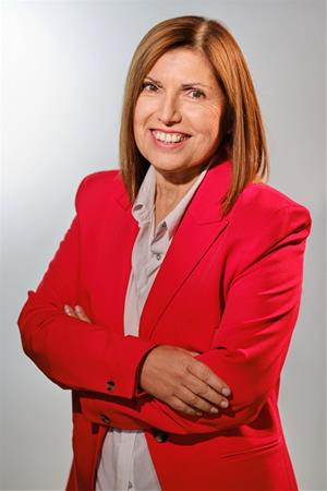 La candidata de Junts per Canyelles, Rosa Huguet, que encapçala un govern consolidat després de 12 anys a l’alcaldia. Junts