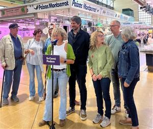 La candidatura de Vilanova En Comú Podem ha fet la seva darrera roda de premsa, en campanya electoral, aquest matí al mercat de Vilanova. Vilanova en 