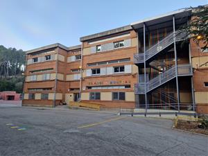 La construcció de la nova escola Montcau de Gelida, més a prop. Ajuntament de Gelida