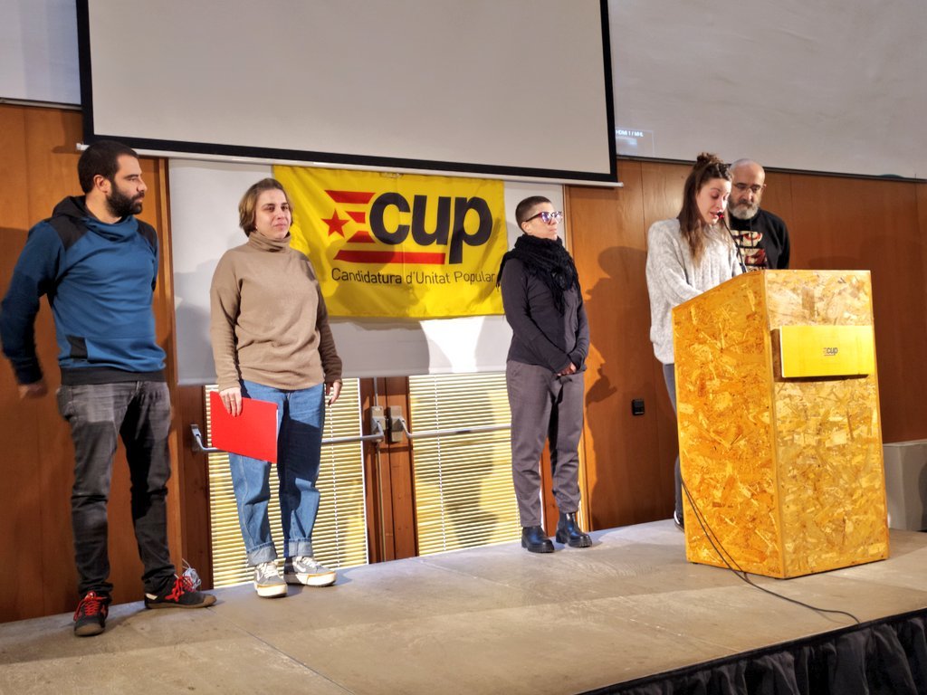 La CUP de Vilafranca presenta les cinc persones que encapçalaran la llista a les municipals. CUP Vilafranca