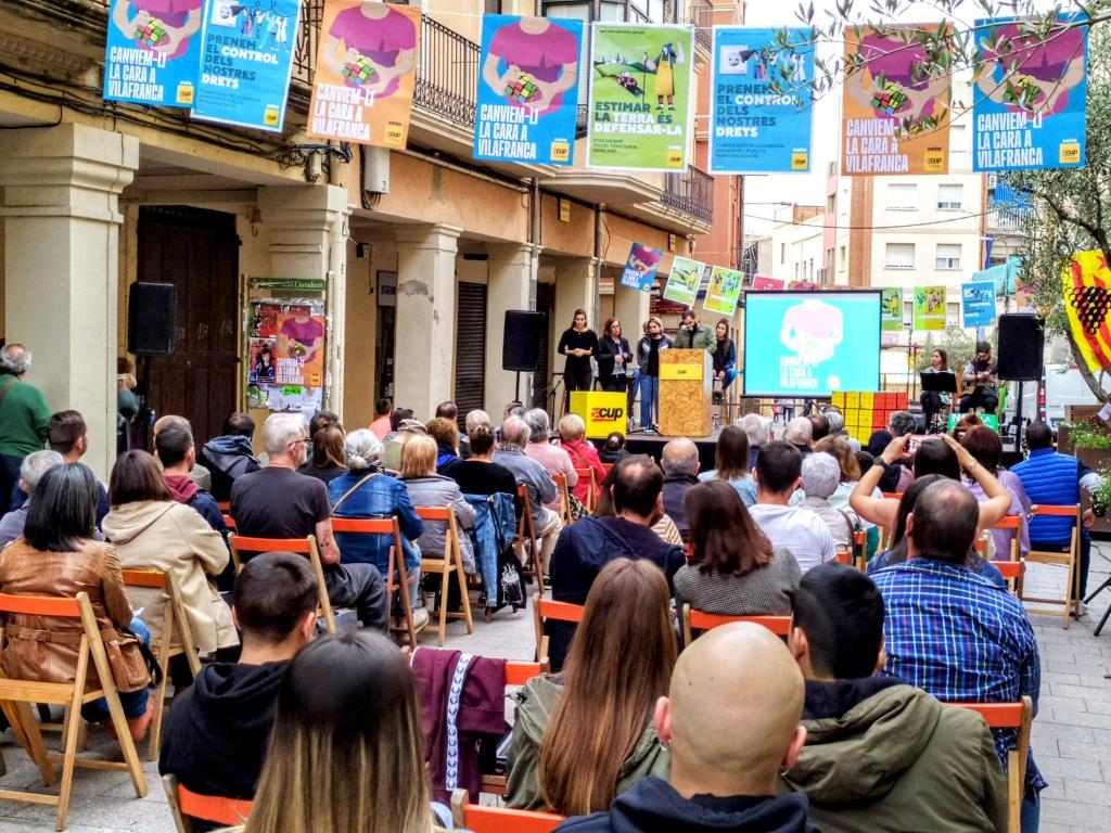 La CUP es reivindica com l’única alternativa per ‘fer fora’ la sociovergència vilafranquina. CUP