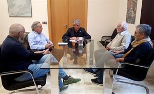 La delegació de Pro Vegueria Penedès amb el President del Consell Comarcal de l’Alt Penedès. Eix