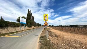 La Diputació de Tarragona millora les carreteres TP-2044 i TV-2048 del Vendrell a Sant Vicenç de Calders. ACN