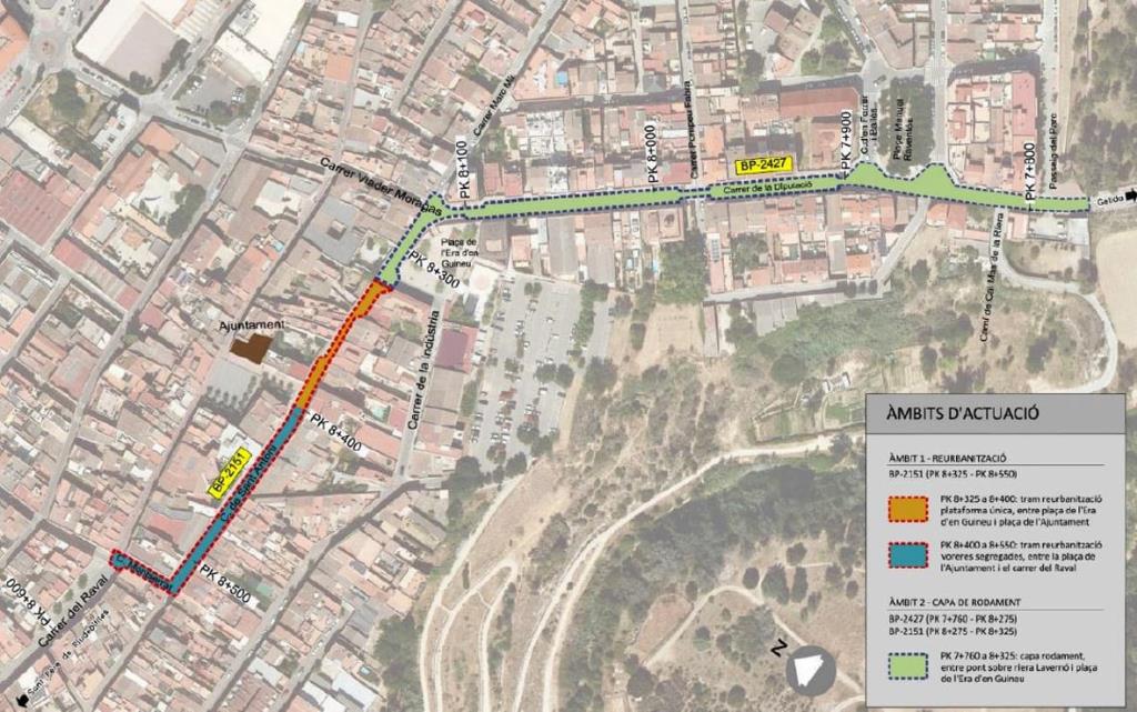 La Diputació presenta el projecte de reurbanització de les BP-2427 i BP-2151 a Sant Sadurní d’Anoia. Diputació de Barcelona