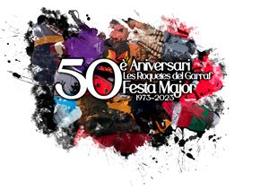 La Festa Major de Sant Joan de les Roquetes presenta la imatge el cartell i el logotip del 50è aniversari