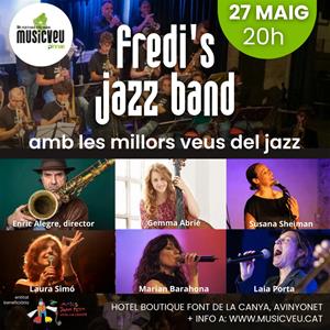 La Fredi's Jazz Band, acompanyada de cinc veus magistrals, actuarà dissabte al Musicveu. MUSiCVEU 