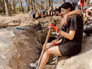 La fundació escolta Josep Carol organitza un camp de treball a Cunit dedicat a la reconstrucció arqueològica. Josep Carol