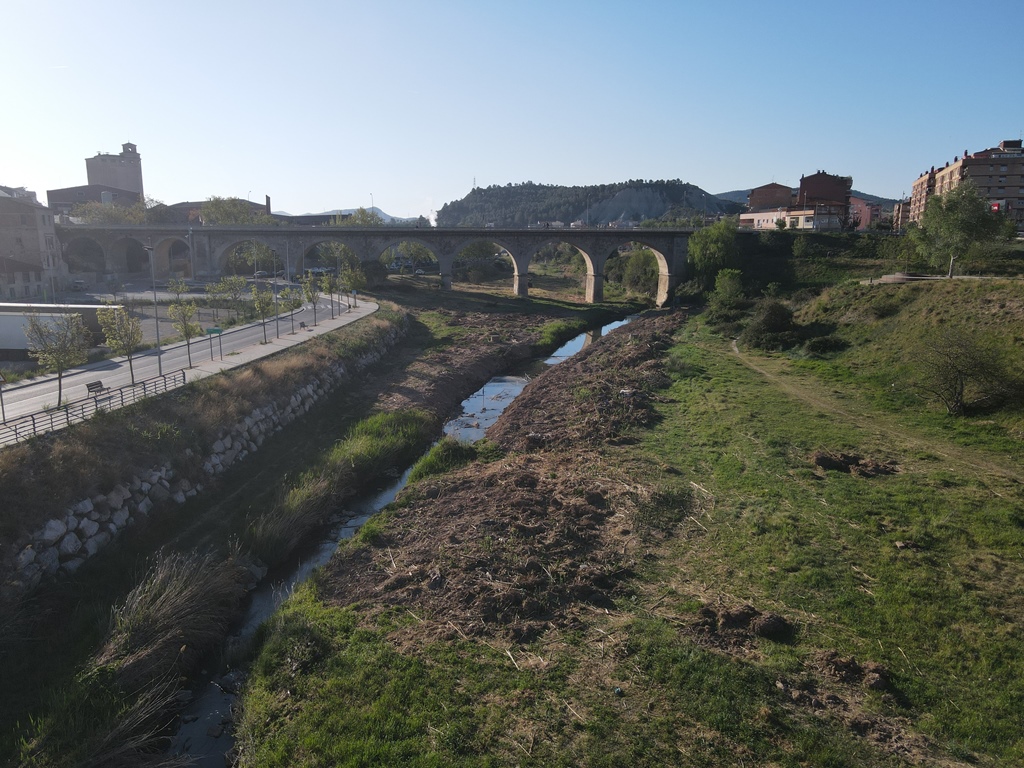 La Mancomunitat elimina la canya americana del riu Anoia, una espècie invasora. Mancomunitat Conca d’Òden