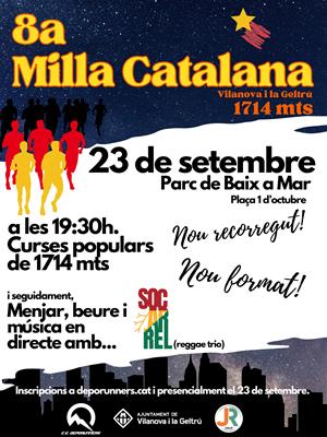La Milla Catalana arriba el 23 de setembre a Vilanova amb canvis d'horari i recorregut i una festa complementària. EIX
